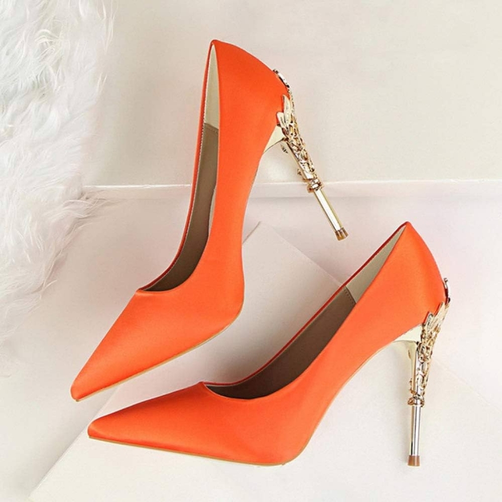 Decorative Ornate High Heel Pumps (Size 40)